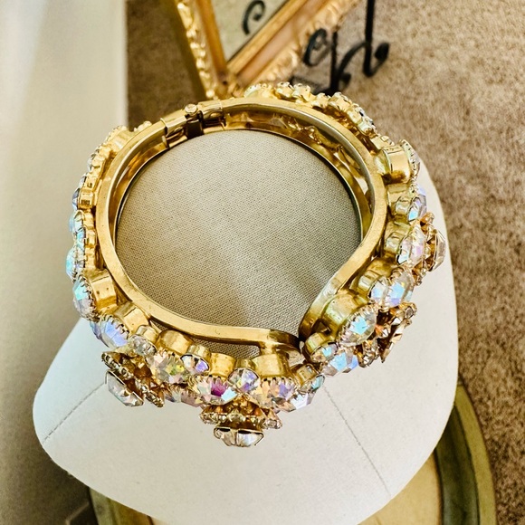 🔥 Vintage Juliana Aurora Borealis Rhinestone Bracelet - Picture 4 of 17